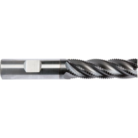 Picture of Gorilla Mill GMKD12CS5	 Dia 1/2" SH 0.50 LOC 0.6250 OAL 2.50 End Mill Carbide TiAlN Single End 45.0° Chamfer KNUCKLE DRAGGER